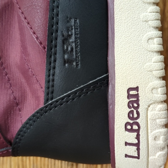 L.L. Bean Ultralight Insulated Pac Boots Burgundy Red Waterproof Size 7.5 - Picture 6 of 11